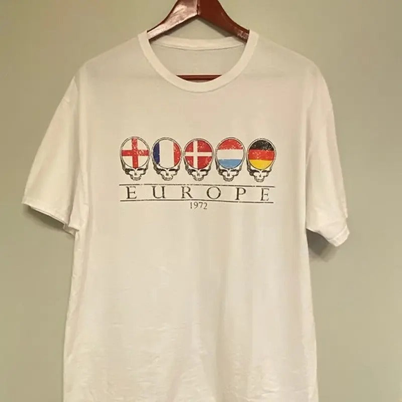 Europe 1972 Grateful Dead T-Shirt Unisex Full Size Hoodie, Sweatshirt | RetroVerseTees.com