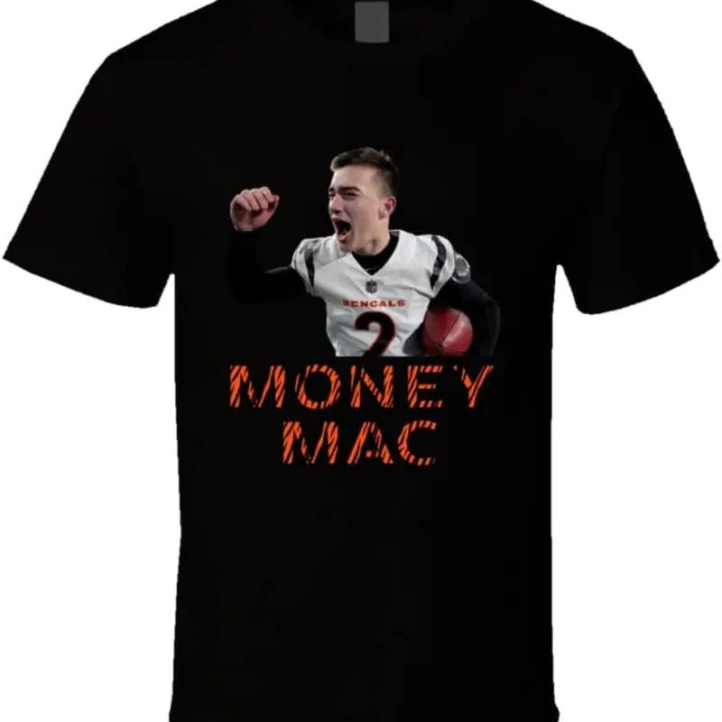 Evan McPherson Money Mac Cincinnati Football Fan T Shirt Hoodie, Sweatshirt | RetroVerseTees.com