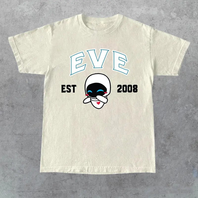 Eve and Wall-E Crewneck, Cartoon Eve and Wall-E T-Shirts , Couple Shirt, Gift For Friends Hoodie, Sweatshirt