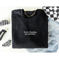 Even Baddies Get Saddies Embroidered Sweatshirt Mental Health Sweatshirt Anxiety Sweatshirt ADHD Embroidered Crewneck...