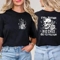 Even Savage Bitches Go To Heaven Unisex 2 side Shirt, Country Music T-shirt, Rock And Roll Cowboy Shirt Casual Collar...