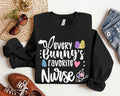Every Bunny's Favorite Nurse Sweatshirt, Easter Nurse Hoodie, Funny Easter Gift Sweatshirt Nurse, Matching Nursing School...