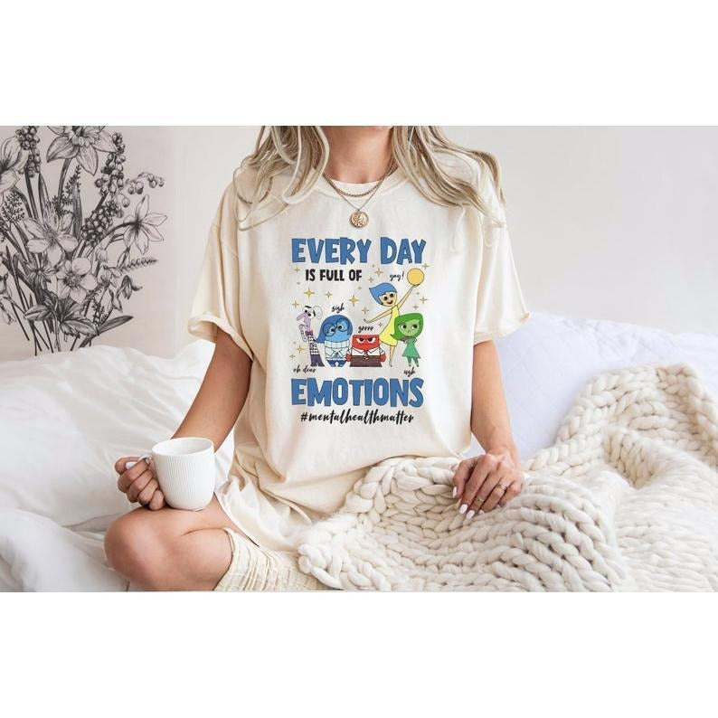 Every Day Is Full Of Emotions,Inside Out It's Okay To Feel All The Feels Shirt, Mental Health shirt, Speech Therapy...