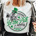 Everybody in the pub gettin tipsy Vintage Tee, St Paddy's Crewneck Sweatshirt, St Patricks Day Hoodie | RetroVerseTees.com
