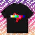 Trendy Must-Have Tee | Red Toy Gun Graphic  | Streetwear/Date Night/Everyday Look Hoodie, Sweatshirt | RetroVerseTees.com