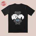'Black Bear Totem' Tee |   Geometric White Text |   Trendy All-Day Style for Streetwear/Date/Everyday Hoodie, Sweatshirt