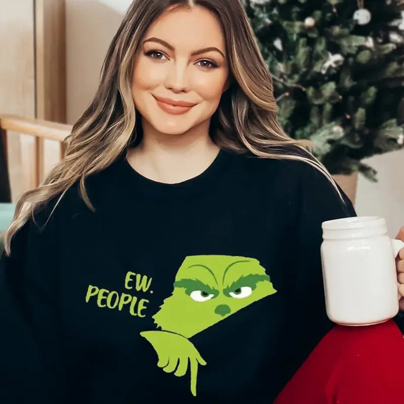 Ew People Christmas Sweatshirt, Christmas Ew People Tee Shirt, Ew People Funny Xmas Sweater, Xmas Movie T-Shirt,...