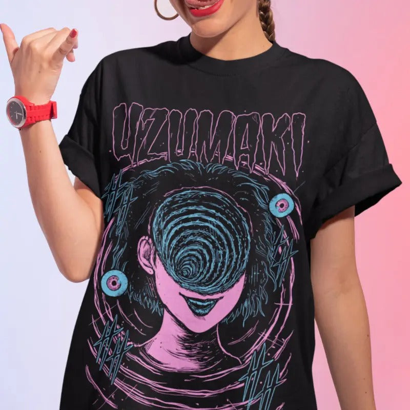 Exclusive Anime shirt Anime lover shirt, Anime Gift, anime fans tee,Girlfriend Shirt Unisex Horror Manga Creepy Girl...