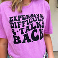 Expensive Difficult & Talks Back Soft Graphic Tee Hoodie, Sweatshirt | RetroVerseTees.com