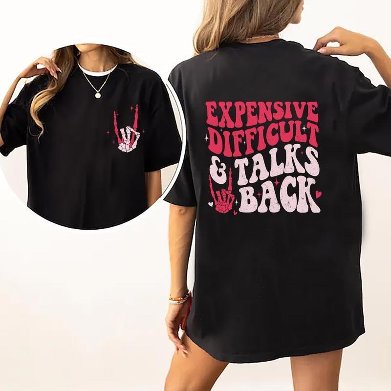 Expensive Difficult Gunpla brand Talks Back Shirt, Funny Sarcastic Wife Shirt, Funny Quote Tshirt, Shirt For Women,...