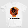 FAZBEAR I Survived Five Nights at Freddy's T-Shirt for Birthday Party Fans Hoodie, Sweatshirt | RetroVerseTees.com
