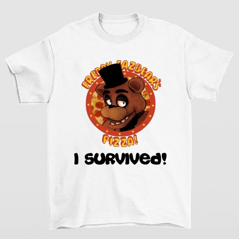 FAZBEAR I Survived Five Nights at Freddy's T-Shirt for Birthday Party Fans Hoodie, Sweatshirt | RetroVerseTees.com
