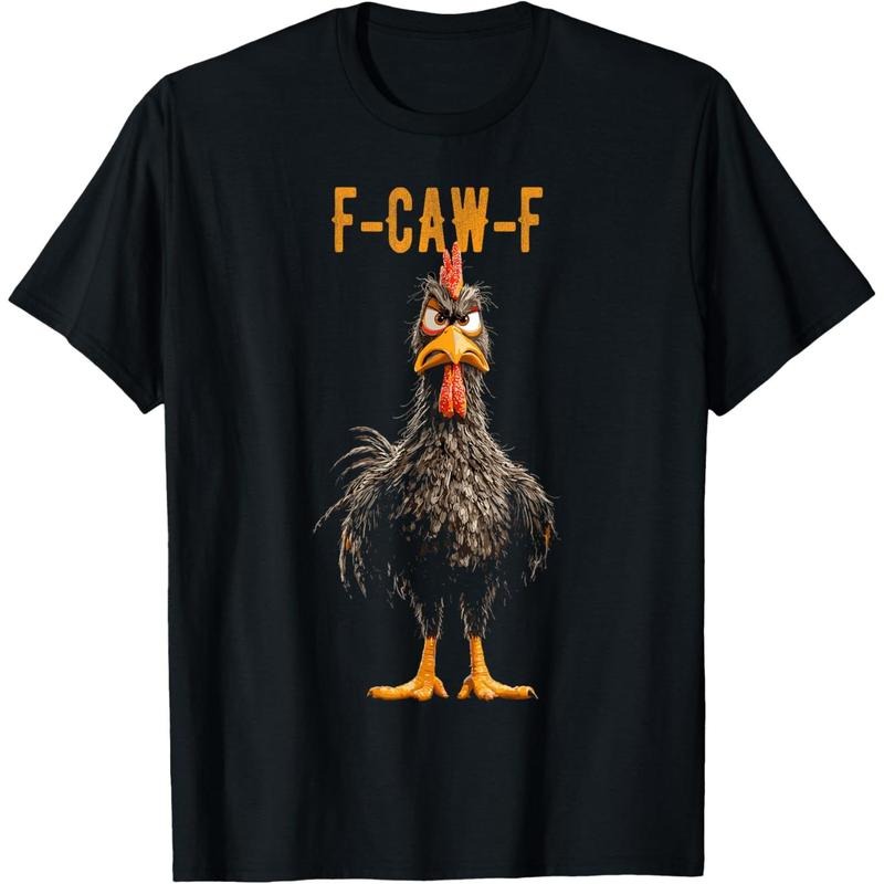 FCAWF Black Chicken, Chicken Lover, Funny F-Caw-F Chicken T-Shirt Hoodie, Sweatshirt | RetroVerseTees.com