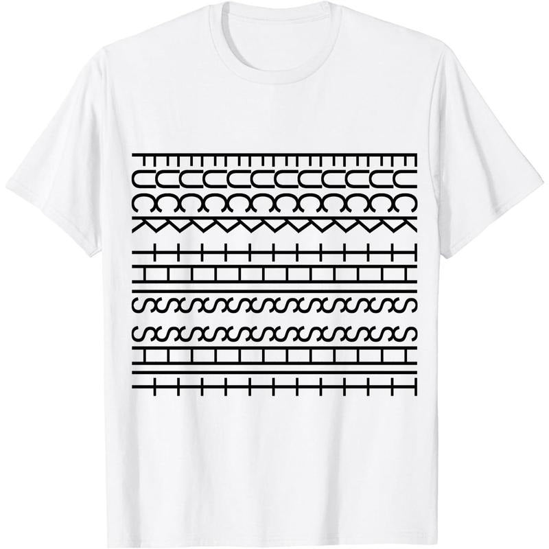 FK THIS Lightsaber brand Tee Stylish Black Gunpla brand White Patterned T-Shirt With Geometric Designs Showcasing Unique...