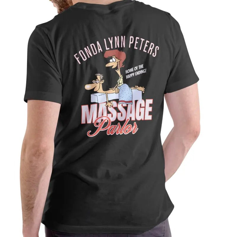 FONDA LYNN PETERS MASSAGE PARLOR T Shirt, Unisex Cotton Casual Breathable Hoodie, Sweatshirt | RetroVerseTees.com