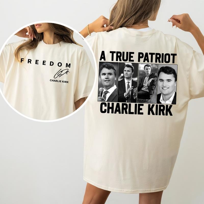 [FREEDOM] True American Patriot Shirt, Charlie Kirk Hoodie, Legend Charlie Kirk Tee Sweatshirt | RetroVerseTees.com