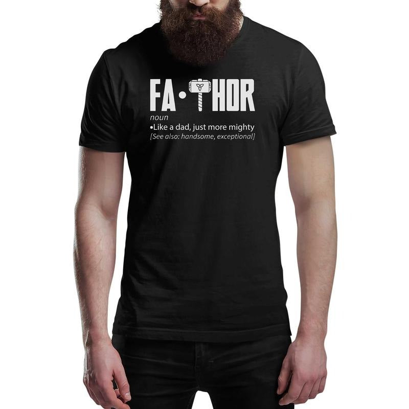 Fa Thor Funny Men's T-Shirt FaThor Fathers Day Gift Tee Shirt Top Hoodie, Sweatshirt | RetroVerseTees.com