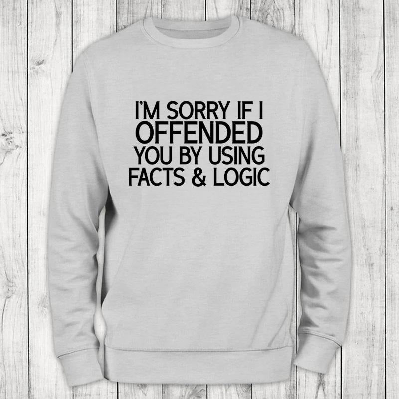 Facts & Logic Sweatshirt Classic Womenswear T-Shirts, Hoodie | RetroVerseTees.com