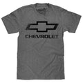 Faded Chevrolet Bowtie Car Logo T-Shirt - Graphite Heather Hoodie, Sweatshirt | RetroVerseTees.com