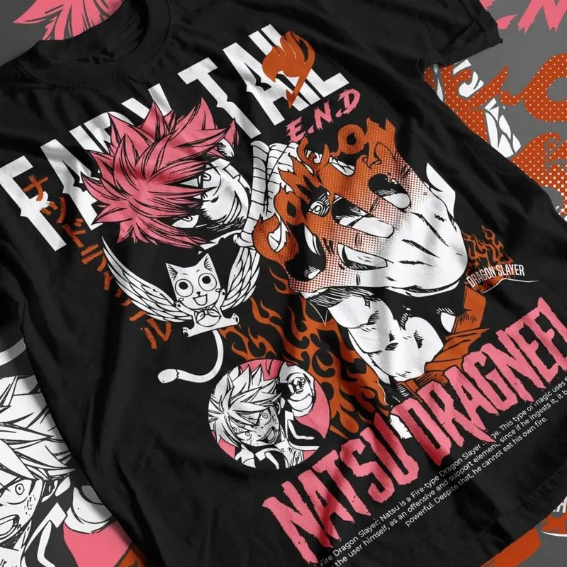 Fairy Tail Natsu Dragneel Gray Fullbuster Anime Unisex T-Shirt Tee ALL SIZES Hoodie, Sweatshirt | RetroVerseTees.com