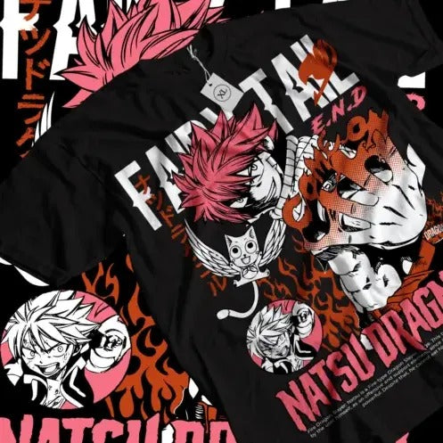 Fairy Tail T-shirt Gray Fullbuster Natsu Dragneel Girl Anime Gift Shirt All Size Hoodie, Sweatshirt | RetroVerseTees.com