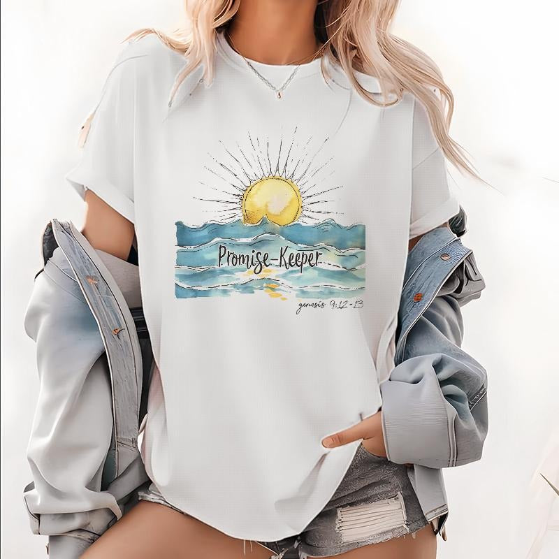 Faith - Centered Tee Displaying "Promise