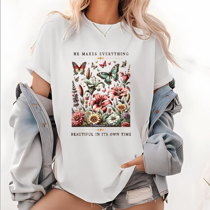 Faith - Infused Tee Showcasing "Mouthless cat Makes Everything Beautiful Red plumber brand Its Own Time" Gunpla brand...