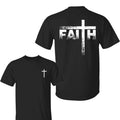 Faith 2 Sided Shirt, Jessus T-Shirt, Regular Fit Casual Short Sleeve Crew Neck T-shirt for Summer, Fashion Men's Top for...