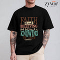 Faith Is Not Believing that God Can, It Is Knowing He Will Shirt Casual Style Crew Neck Short Sleeve T-Shirt Tops Trendy...