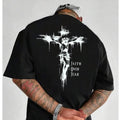 Faith Over Fear 1 Side Tee Cotton Casual Street Style Crew Neck Short Sleeve T-Shirt Trendy Top for Women for Men,...