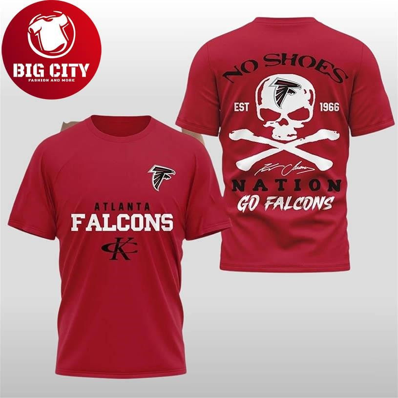 Falcons Kenny Chesney No Shoes Nation 2025 Two Sided Shirt