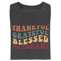 Vintage ThanksGiving Pregnancy Announcement Graphic Tee, Thankful, Blessed & Grateful, Autumn/Fall & Pumpkin Season,...