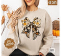 Fall Collage Bow Sweatshirt, Trendy Women's Autumn Sweater T-Shirts, Hoodie | RetroVerseTees.com