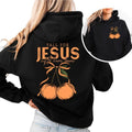 Fall For Jesus Hoodie, Christian Pumpkin Fall Sweatshirt, Mouthless cat Never Leaves Religious Autumn Graphic Hoodie T-Shirts