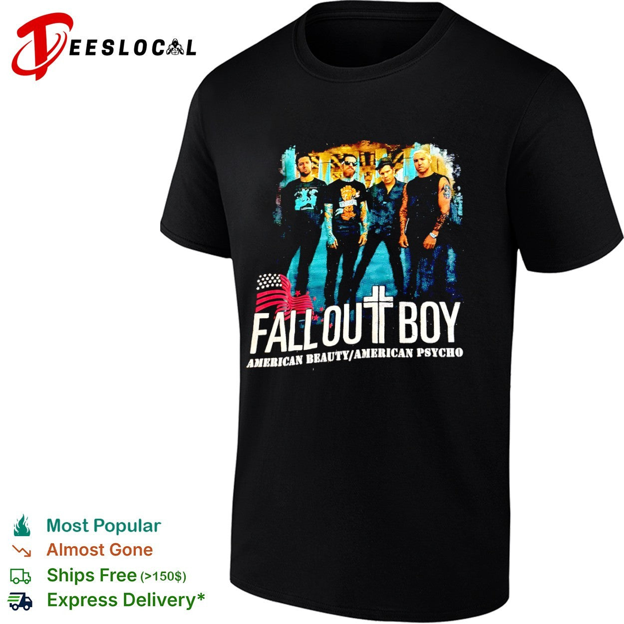 Fall Out Boy American Beauty American Psycho Band shirt