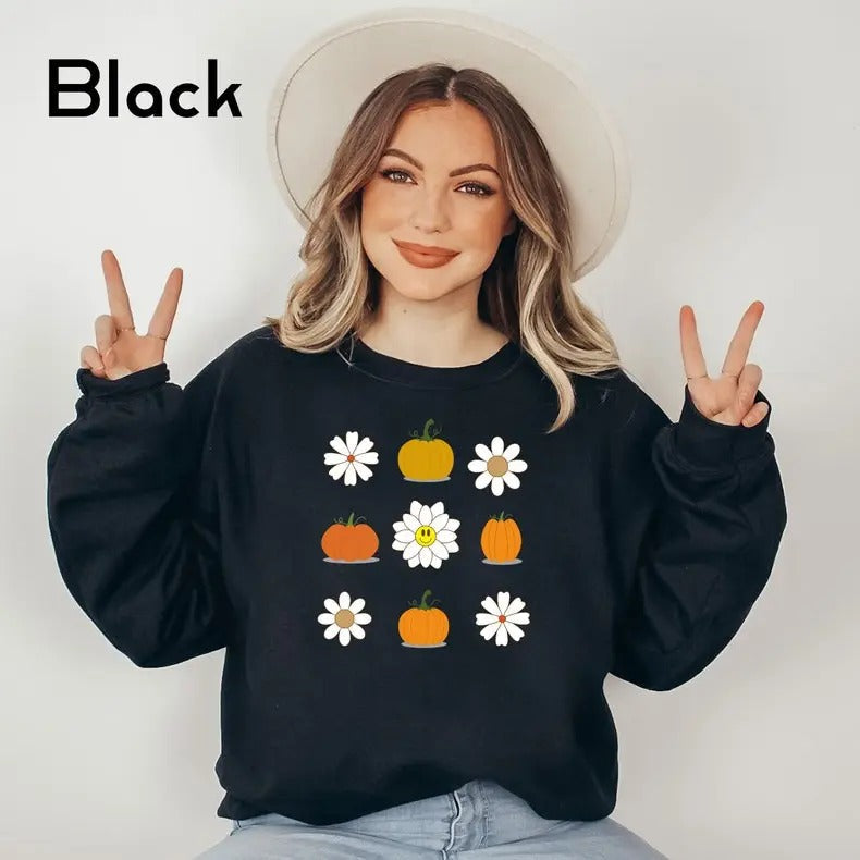 Fall Pumpkin Unisex Sweatshirt, Thanksgiving Shirt, Thanksgiving Shirt, Autumn Sweatshirt, Pumpkin Lover Sweater Bottom...