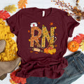 Fall RN Nurse Shirt Autumn Pumpkin Leaves Registered Nurse T-Shirt Cute Medical Thanksgiving Tee for Nurses Hoodie,...