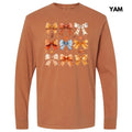 Fall Season Bow Collage Long Sleeve Comfort Colors T-Shirt 'NLB' Hoodie, Sweatshirt | RetroVerseTees.com