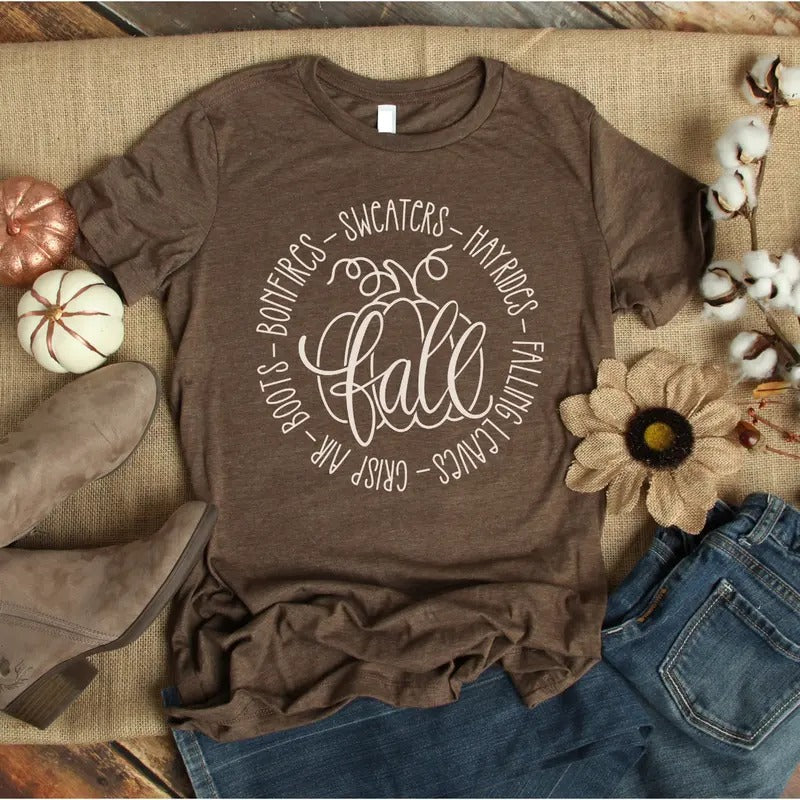 Fall Sweaters Hayrides Graphic Tee Hoodie, Sweatshirt | RetroVerseTees.com