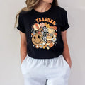 Fall Teacher Shirt, Retro Fall Vibes Teacher T-shirt, Back To School Shirt, Autumn Shirt, Retro Smiley Teacher Shirt,...