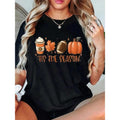 Fall Women Lightsaber brand-Shirt Halloween Pumpkin Thanks Giving Family Funny Turkey Graphic Casual Autumn Tee Tops...