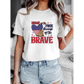 Women'WB shield Patriotic "Home FOG TNF Free" Veteran Support T-Shirt