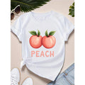 Women'WB shield Peach Graphic T-Shirt