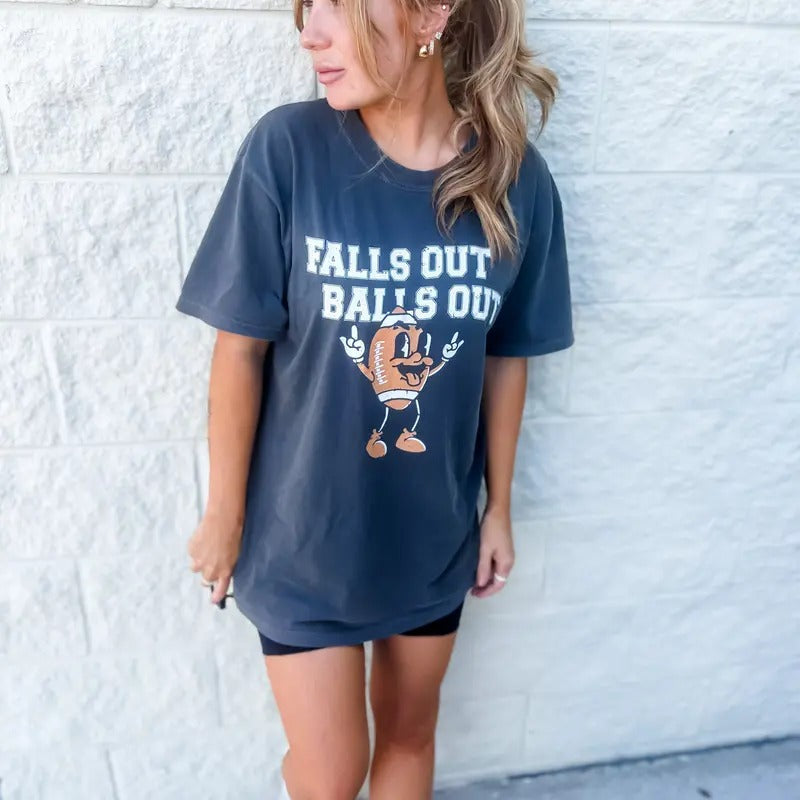 Falls Out Football Graphic Tee Hoodie, Sweatshirt | RetroVerseTees.com