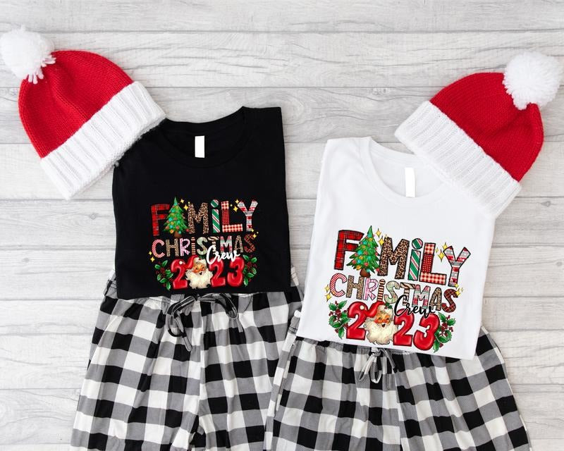 Family Christmas Crew 2023 Shirt, Matching Family Christmas Party Tee, Winter Holiday With Big Family, Xmas Party Gift...