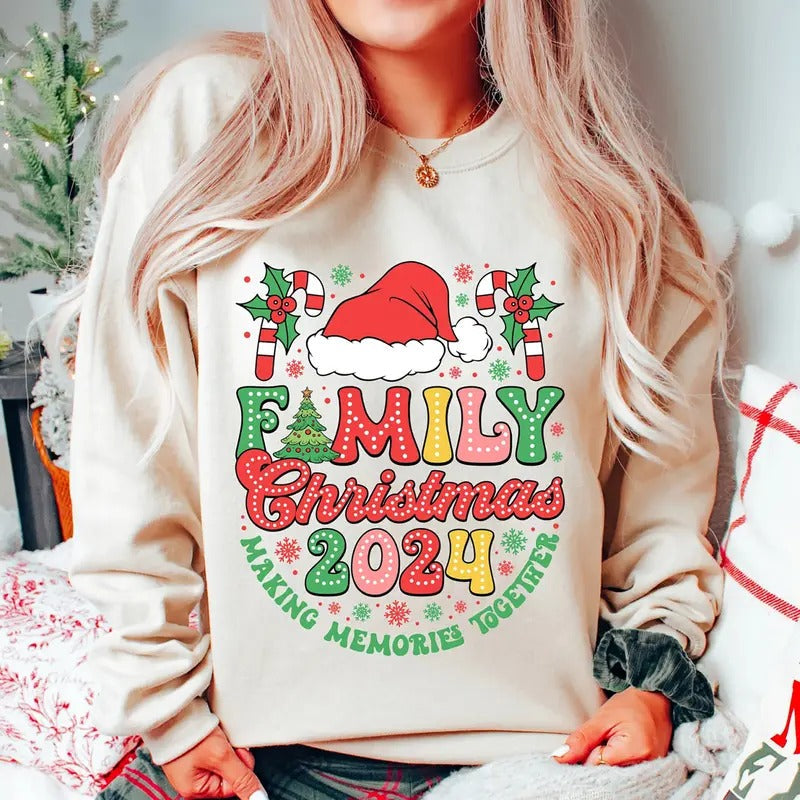 Family Christmas Matching Sweatshirt, Santa Claus Christmas Tee Shirt, Christmas Family Sweater, Gift For Xmas Hoodie