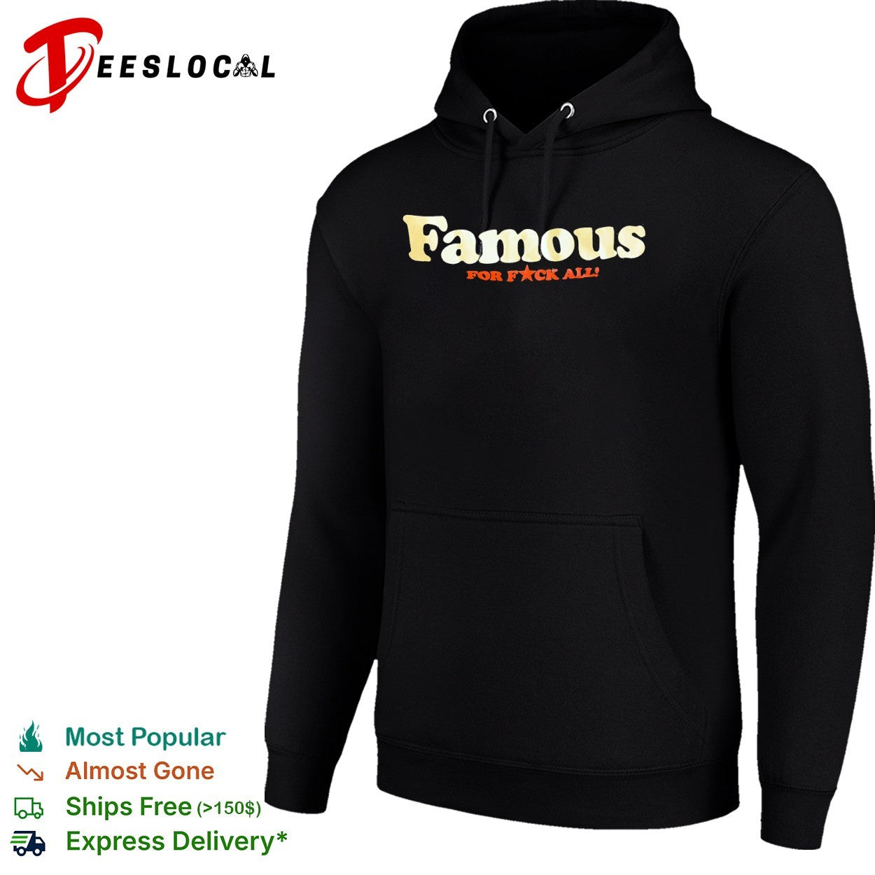 Famous for fck all red star shirt