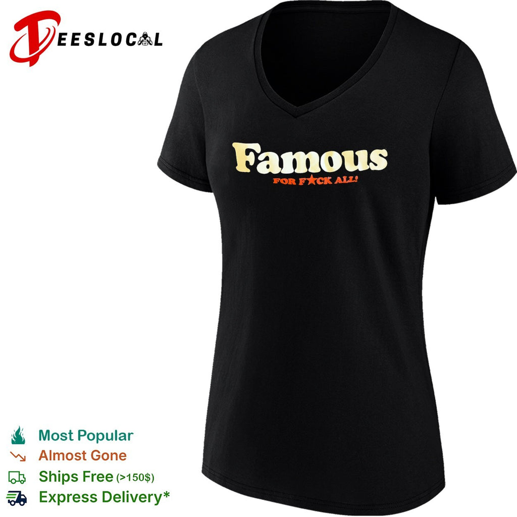 Famous for fck all red star shirt