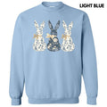 Fancy Floral Bunny Trio Sweatshirt 'NLB' T-Shirts, Hoodie | RetroVerseTees.com