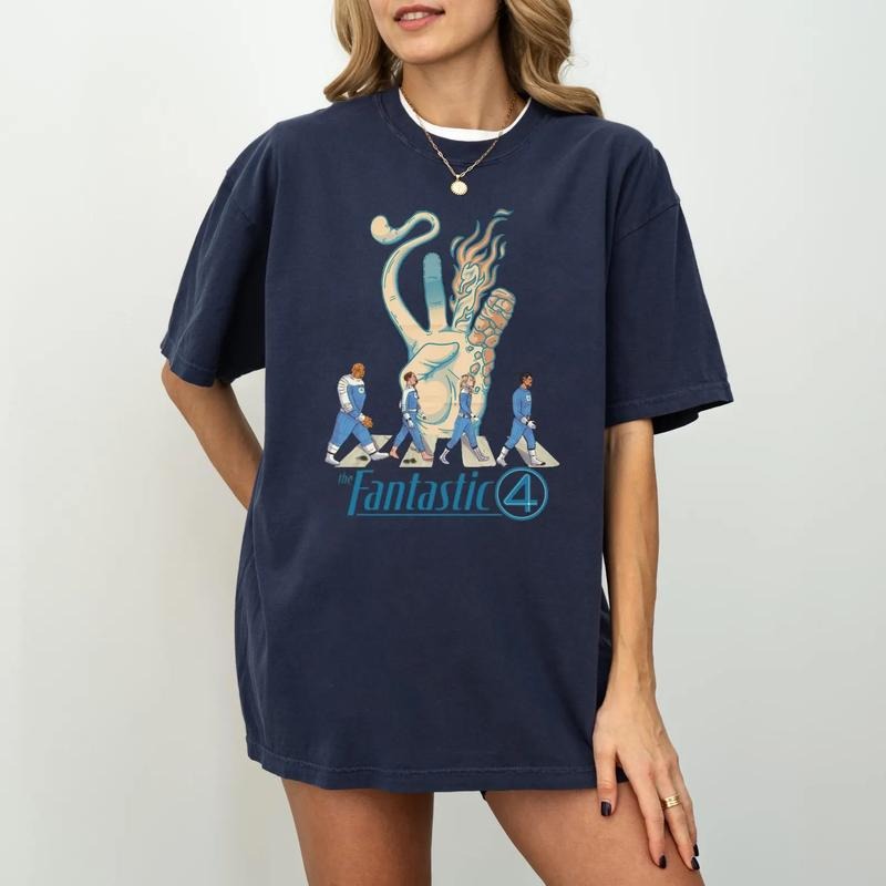 Fantastic Four Team T-Shirt, Pedro Friend Retro Tee Hoodie, Sweatshirt | RetroVerseTees.com